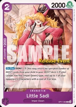 Carte One Piece anglaise OP11-063 Little Sadi