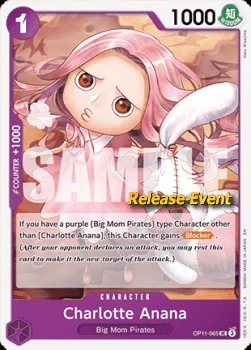 Carte One Piece anglaise OP11-065 Charlotte Anana