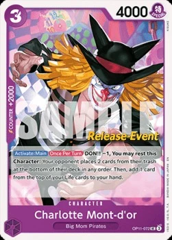 Carte One Piece anglaise OP11-072 Charlotte Mont-d'or
