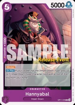 Carte One Piece anglaise OP11-076 Hannyabal