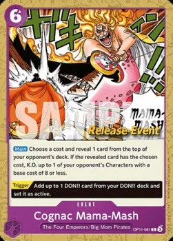 Carte One Piece anglaise OP11-081 Cognac Mama-Mash
