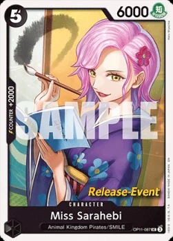 Carte One Piece anglaise OP11-087 Miss Sarahebi