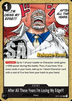 Carte One Piece anglaise OP11-097 After All These Years I'm Losing My Edge!!!