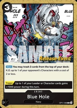Carte One Piece anglaise OP11-098 Blue Hole