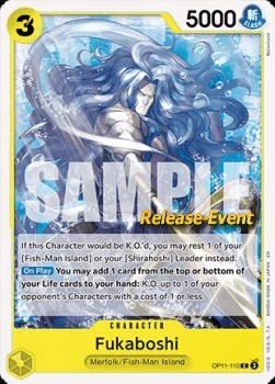 Carte One Piece anglaise OP11-110 Fukaboshi