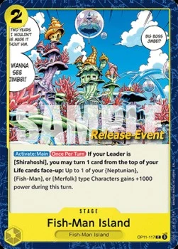 Carte One Piece anglaise OP11-117 Fish-Man Island
