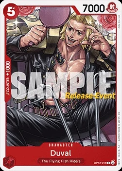 Carte One Piece anglaise OP12-011 Duval
