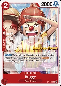 Carte One Piece anglaise OP12-012 Buggy