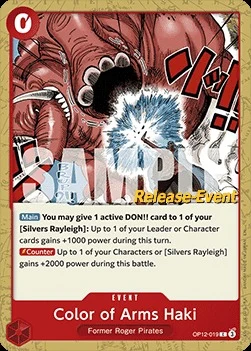 Carte One Piece anglaise OP12-019 Color of Arms Haki