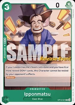 Carte One Piece anglaise OP12-021 Ipponmatsu