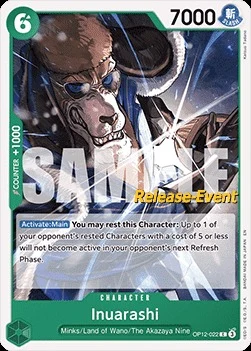 Carte One Piece anglaise OP12-022 Inuarashi