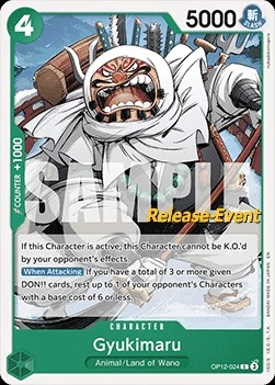 Carte One Piece anglaise OP12-024 Gyukimaru