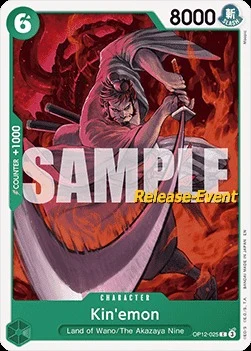 Carte One Piece anglaise OP12-025 Kin'emon