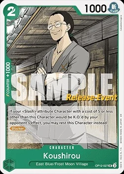 Carte One Piece anglaise OP12-027 Koushirou