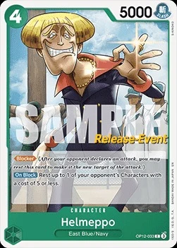 Carte One Piece anglaise OP12-033 Helmeppo