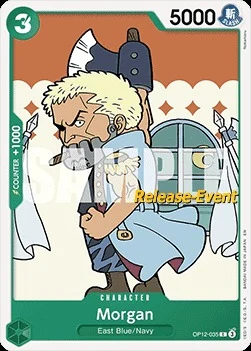 Carte One Piece anglaise OP12-035 Morgan