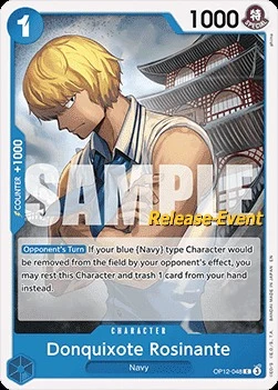 Carte One Piece anglaise OP12-048 Donquixote Rosinante