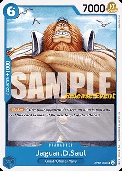 Carte One Piece anglaise OP12-050 Jaguar.D.Saul