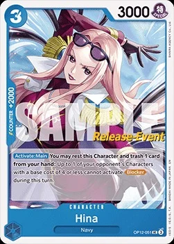 Carte One Piece anglaise OP12-051 Hina