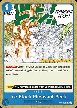 Carte One Piece anglaise OP12-057 Ice Block Pheasant Peck