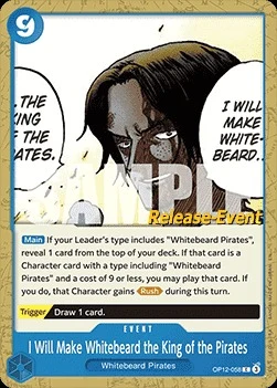 Carte One Piece anglaise OP12-058 I Will Make Whitebeard the King of the Pirates