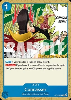 Carte One Piece anglaise OP12-059 Concasser
