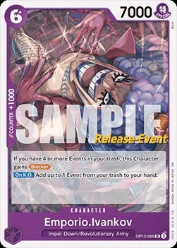 Carte One Piece anglaise OP12-065 Emporio.Ivankov