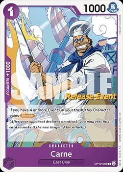 Carte One Piece anglaise OP12-066 Carne