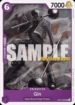 Carte One Piece anglaise OP12-068 Gin