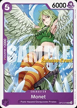 Carte One Piece anglaise OP12-076 Monet