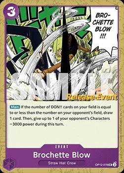 Carte One Piece anglaise OP12-078 Brochette Blow