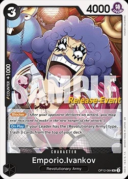 Carte One Piece anglaise OP12-084 Emporio.Ivankov