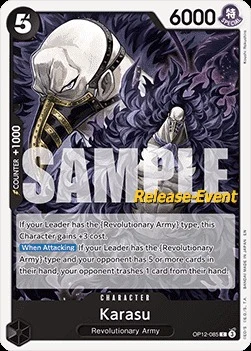 Carte One Piece anglaise OP12-085 Karasu
