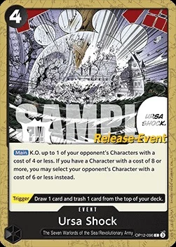 Carte One Piece anglaise OP12-096 Ursa Shock