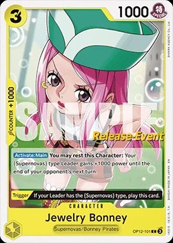 Carte One Piece anglaise OP12-101 Jewelry Bonney