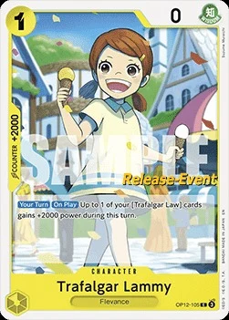 Carte One Piece anglaise OP12-105 Trafalgar Lammy