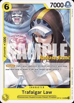 Carte One Piece anglaise OP12-106 Trafalgar Law