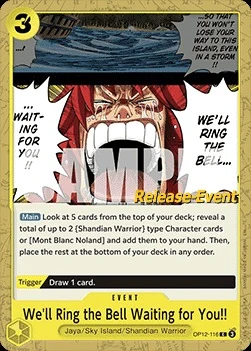 Carte One Piece anglaise OP12-116 We'll Ring the Bell Waiting for You!!