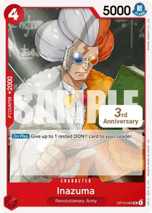 Carte One Piece anglaise OP13-005 Inazuma