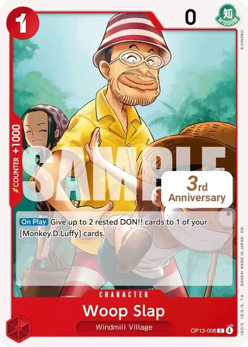 Carte One Piece anglaise OP13-006 Woop Slap