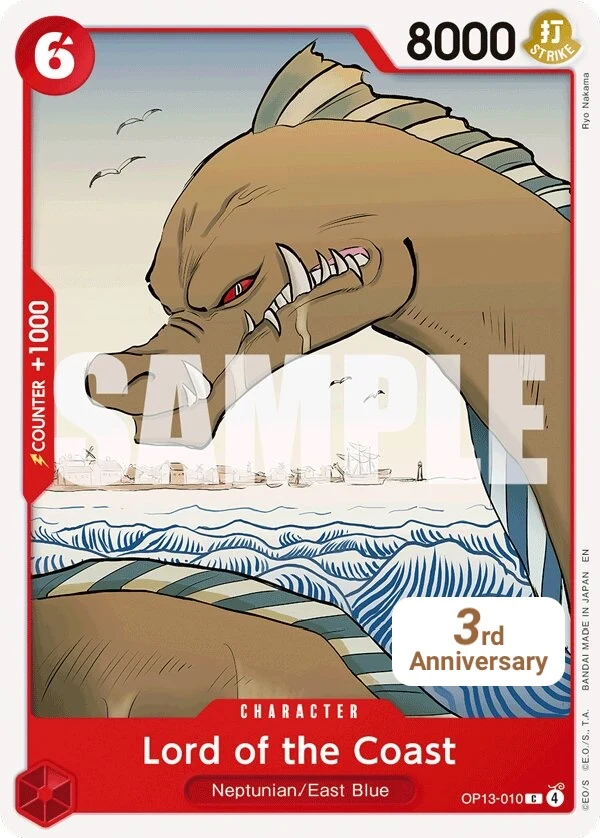 Carte One Piece anglaise Lord of the Coast OP13-010 C