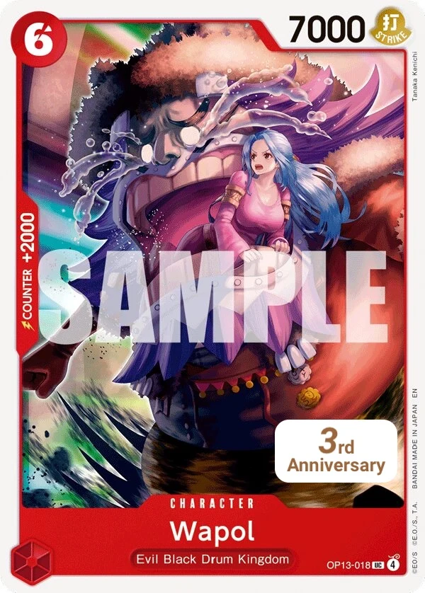Carte One Piece anglaise Wapol OP13-018 UC