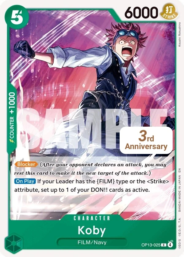 Carte One Piece anglaise Koby OP13-025 C