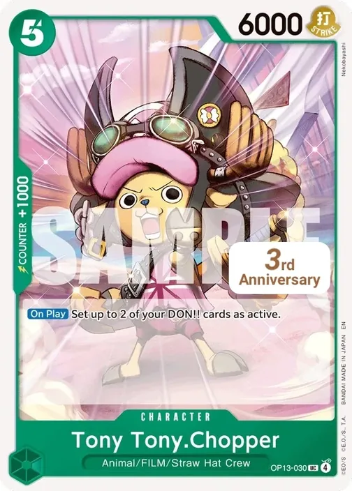 Carte One Piece anglaise OP13-030 Tony Tony.Chopper