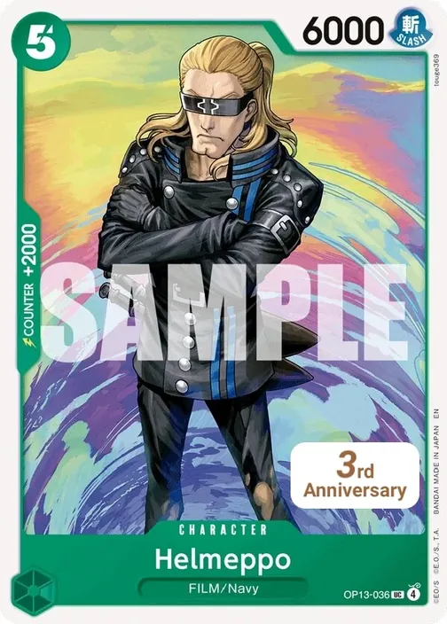 Carte One Piece anglaise OP13-036 Helmeppo