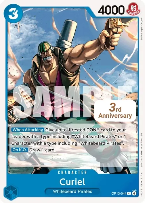 Carte One Piece anglaise OP13-044 Curiel