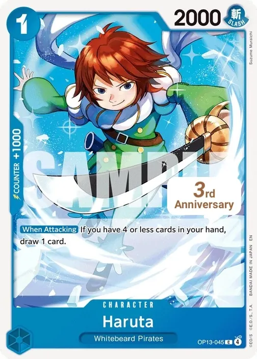 Carte One Piece anglaise OP13-045 Haruta