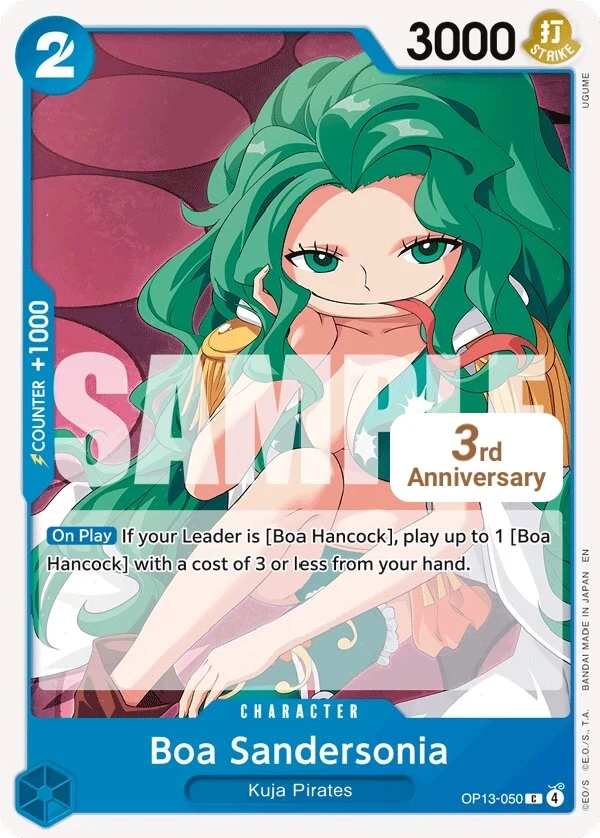 Carte One Piece anglaise Boa Sandersonia OP13-050 C