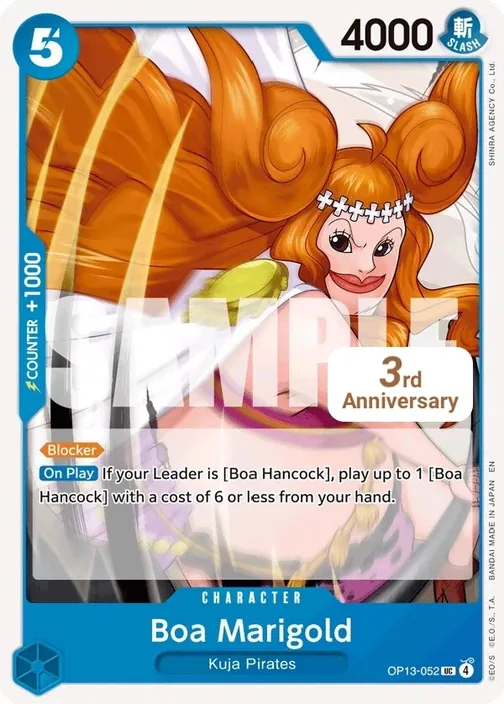 Carte One Piece anglaise OP13-052 Boa Marigold