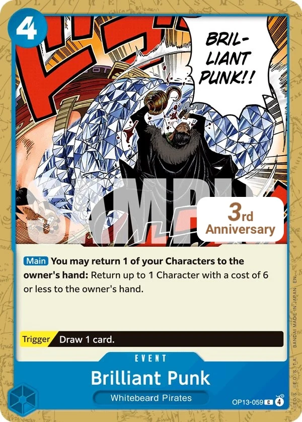 Carte One Piece anglaise Brilliant Punk OP13-059 C